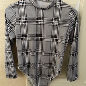 Plaid bodysuit
